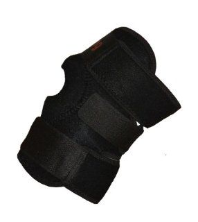 Knee Support   Wrap around Brace   Open Patella   One Size   Neoprene   Black Health & Personal Care