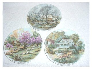 Set of 3 Currier & Ives Plates by Bavaria Germany  Other Products  