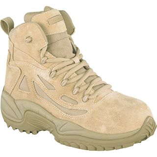 Reebok Rapid Response 6 Inch Composite Toe Zip Boot   Desert Tan, Size 11,