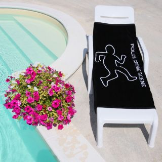 Beach Towel   Police Crime Scene Logo      Clothing
