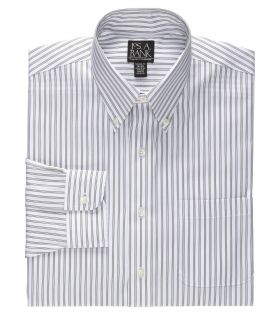 Traveler Tailored Fit Triple Stripe Buttondown Collar Dress Shirt JoS. A. Bank