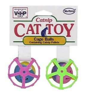 Vo Toys Plastic Balls with Catnip Cat Toy  Pet Toy Mice 