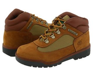 Timberland Kids Field Boot Leather Fabric Core Boys Shoes (Brown)