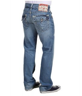 True Religion Ricky Straight Super T in Medium Drifter Mens Jeans (Navy)