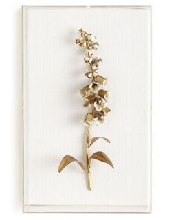 Gilded Foxglove Study on Linen   Tommy Mitchell