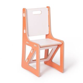 Sprout Kids Desk Chairs (Set of 2) KC001 Finish Orange Sides, White Seat
