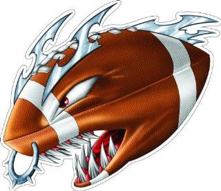 4" MONSTER FOOTBALL Printed vinyl decal sticker for any smooth surface such as windows bumpers laptops or any smooth surface. 