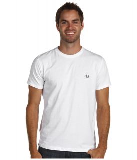 Fred Perry Crew Neck Plain T Shirt Mens T Shirt (White)