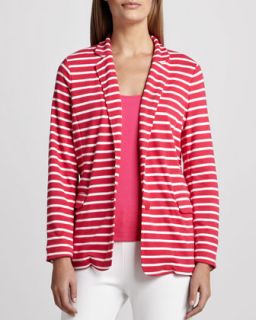 Striped Knit Jacket   Joan Vass