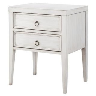 Accent Table Threshold 2 Drawer Accent Table   White