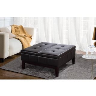 Lancaster Square Coffee Table Ottoman And Split lift Lid