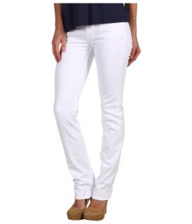 7 For All Mankind Kimmie Straight Leg w/ Contoured Waistband in Clean White Womens Jeans (White)