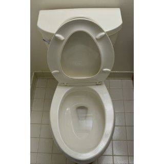 KOHLER K 3609 0 Cimarron Comfort Height Elongated 1.28 gpf Toilet with Class Five Technology and Left Hand Trip Lever, Less Seat, White   Two Piece Toilets  