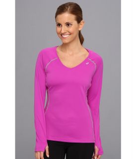 ASICS L/S Lite Show Favorite Womens Long Sleeve Pullover (Purple)