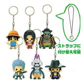 Seven Warlords of the sea appeared hen two all set of 6 keychains king to become the ONE PIECE x PansonWorks one piece strap (japan import) Toys & Games
