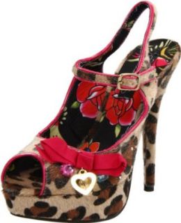Iron Fist Women's Love Bites Platform Pump,Leopard,8 M US Shoes