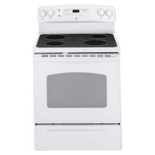 GE Smooth Surface Freestanding 5.3 cu ft Self Cleaning Electric Range (White) (Common 30 in; Actual 29.875 in)