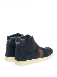 Suede high top trainers  Gucci