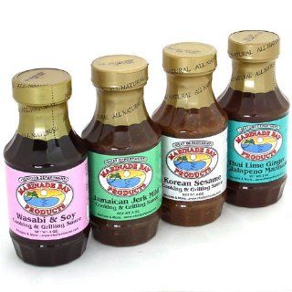 Marinade Bay Marinades and Grilling Sauces   Ginger Teriyaki (8 ounce)  Grocery & Gourmet Food