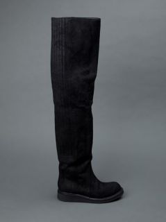 Rick Owens Thigh High Leather Boots