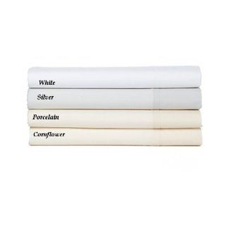 Hudson Park Collection LUXE Queen Fitted Sheet, Silver   Italian Queen Sheets