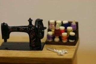 Dollhouse Miniature Sewing Thread Spools Set Toys & Games