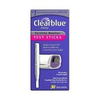 Clearblue 30 Easy Fertility Ovulation Monitor Test Sticks Detects Both Lh and Estrogen Hormones 100% Natural and Non invasive 99% Accurate Health & Personal Care