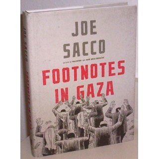 Footnotes in Gaza A Graphic Novel Joe Sacco 9780805073478 Books