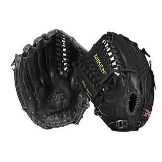 Miken Pro Series 12.75" Baseball Glove, Black, Left Hand Throw  Baseball Infielders Gloves  Sports & Outdoors