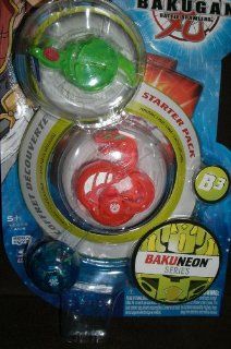 BAKUGAN B3 BAKUNEON STARTER PACK VENTUS MOSKEETO, PYRUS ABIS OMEGA and 1 MYSTERY AQUOS BAKUGAN  The pack comes with 3 Translucent Bakugan, 3 Metal Gate Cards and 3 Ability Cards Toys & Games