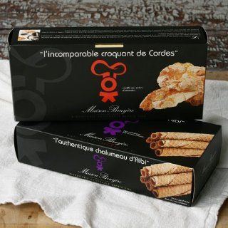 Maison Bruyere Artisanal Cookies   Le Chalumeau Rolled Wafer (3.17 ounce)  Grocery & Gourmet Food