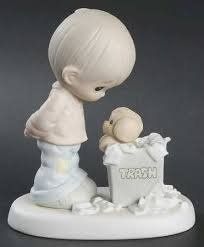Precious Moments (You Just Cannot Chuck a Good Friendship)  Collectible Figurines  