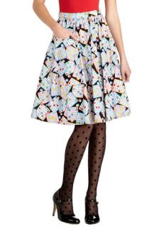 On a Barrel Roll Skirt in Bingo  Mod Retro Vintage Skirts