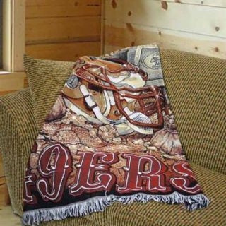 San Francisco 49ers Acrylic Tapestry Blanket Throw