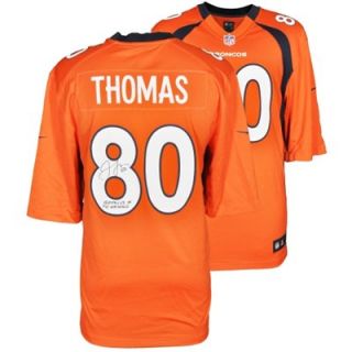 Julius Thomas Denver Broncos Autographed Nike Replica Orange Jersey with Broncos TE TD Record Inscription