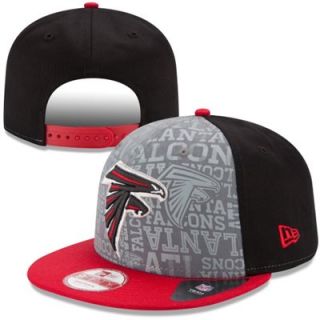 Mens New Era Black Atlanta Falcons 2014 NFL Draft 9FIFTY Snapback Hat