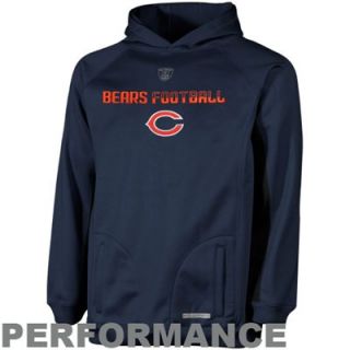 Chicago Bears Youth Endurance Performance Hoodie   Navy Blue