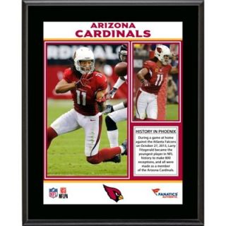 Larry Fitzgerald Arizona Cardinals 800 Career Receptions Record Sublimated 10.5 x 13 Plaque