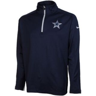 Nike Dallas Cowboys Coaches Knit Quarter Zip Pullover Jacket   Navy Blue