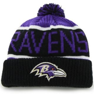 47 Brand Baltimore Ravens Calgary Cuffed Knit Hat   Black/Purple