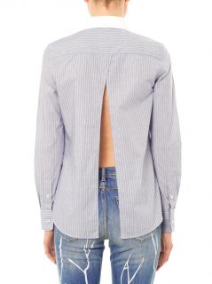 Open back striped shirt  Each X Other