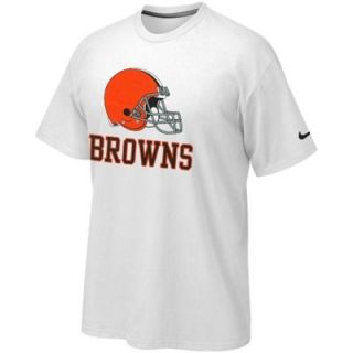 Nike Cleveland Browns Base Authentic Logo T Shirt   White