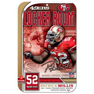San Francisco 49ers Patrick Willis 11 x 17 Player Locker Room Sign
