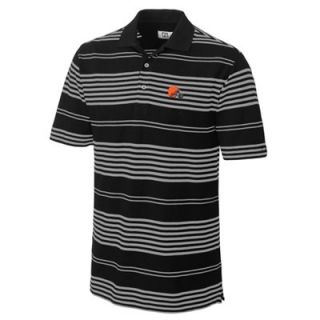 Cutter & Buck Cleveland Browns Home Field Striped Polo   Black/Gray