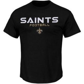 New Orleans Saints Line of Scrimmage VI T Shirt   Black