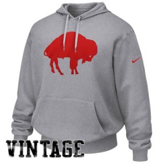 Nike Buffalo Bills Historical Logo Pullover Hoodie   Ash