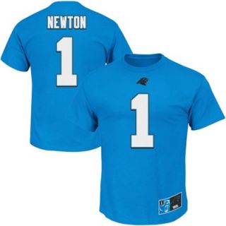 Mens Majestic Cam Newton Panther Blue Carolina Panthers Eligible Receiver II Name & Number T Shirt