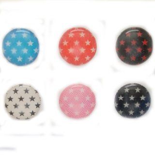6pcs Different Color Small Stars Home Button Stickers for iPad ipod iphone Electronics
