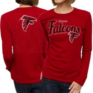 Atlanta Falcons Ladies Team Pride Long Sleeve   Red