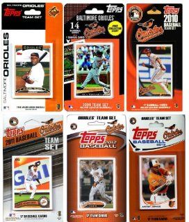 MLB Baltimore Orioles 6 Different Licensed Trading Card Team Set Sports & Outdoors